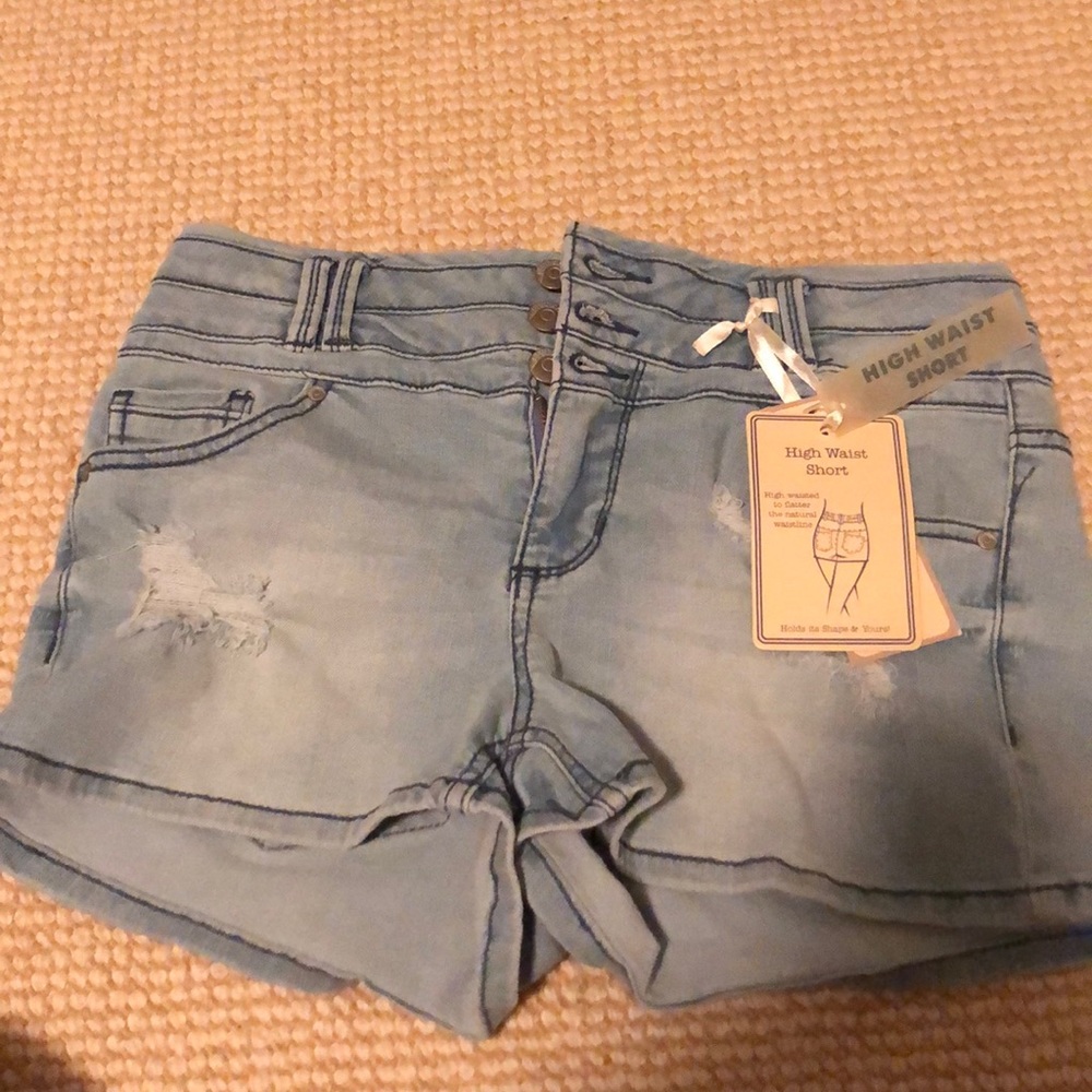 Blue spice high waist short